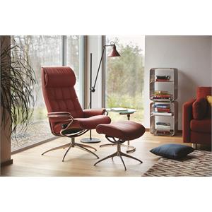 Stressless London Star Chair with Footstool Leather